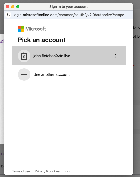 Microsoft Ads account